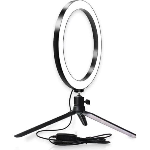 W/Tripod Ring Fill Light LED Ring Light Video Light Lamp Stand Makeup Three-Speed 2 in 1 Photography Selfie Universal Dimmable