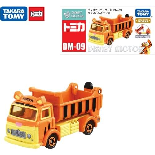 TAKARA TOMY TOMICA Disney Motors Works Pixar Cars Caspals Tigger 1:55 Diecast Metal Alloy Vehicle Model Toys Boy Kid Gift DM-09