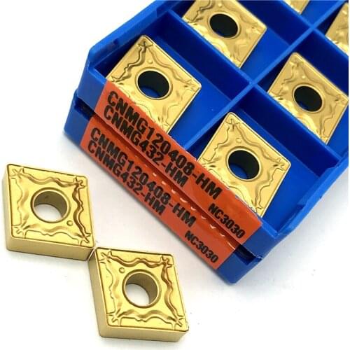 CNMG120408 HM NC3030 CNMG120408 HM PC9030 Carbide insert External Turning Tool turning insert For turning tool holder MCLNR
