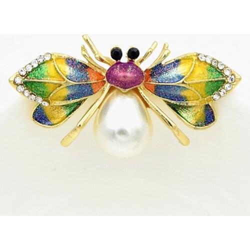 Utei Jewelry Fantastic Colorful Enamel Butterfly Brooch Hot Selling Lady Garment Pin