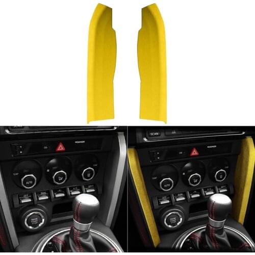 Suede Wrap Car Centrol Control Decoration Strips Stickers ABS Trim Cover for Subaru BRZ for Toyota 86 2013-2020 Auto Accessories