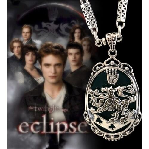 Twilight Cullen Family Logo 925 Sterling Silver Necklace Pendant Cosplay Props Jewelry For Women Sweater Necklaces Girls Gifts