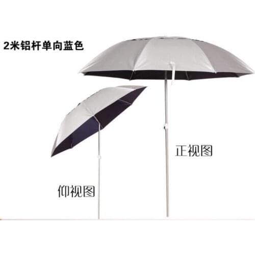 2.0m Diameter 360 rotating aluminum rod Fishing Umbrella UV Protection folding tent Beach Sunshade Umbrella
