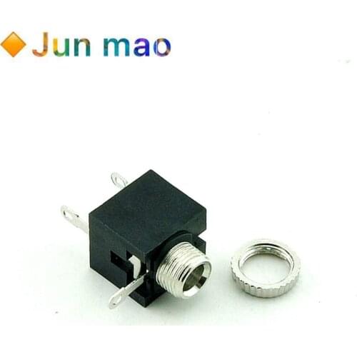 10Pcs Good Quality 3.5mm Female Audio Connector 3 Pin DIP Headphone Jack Socket Mono Channel PJ-301M PJ301M