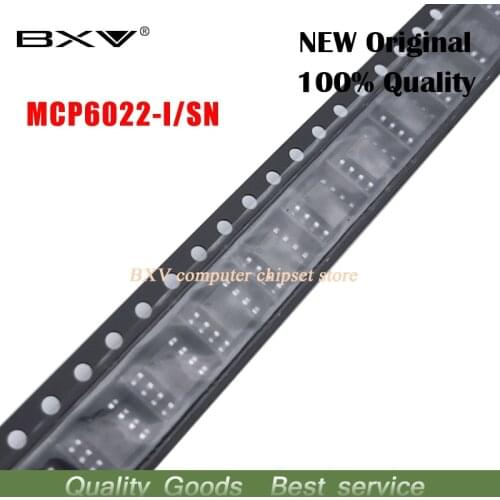 10PCS MCP6022-I/SN SOP-8 MCP6022-I SOP MCP6022 SMD SOP8