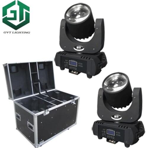 2pcs/lot flightcase packing DJ Moving Head Light Led Beam 60W RGBW Yellow Purple 6 Colors Stage Lighting for Big Venue Party