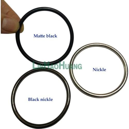 20pcs Big zinc alloy ring nickle /matte black/black nickle colors for backpack webbing belt webbing adjustable ring