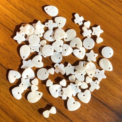 30pcs/lot Love Heart Mother of Pearl Shell Beads for Jewelry Making Handmade DIY Craft Bracelet Necklace Accessories Wholesale