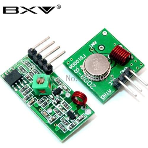433Mhz RF Transmitter and Receiver Module Link Kit for ARM/MCU WL DIY 315MHZ/433MHZ Wireless for arduino Diy Kit