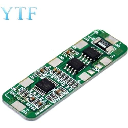 4S 4A 6A 14.8V 16.8V Li-ion Lithium Battery Charger PCB BMS Protection Board with automatic recovery Size: 48*15*3MM