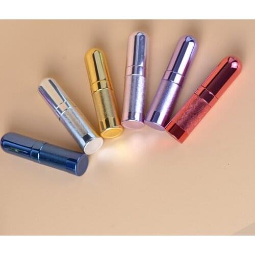 600pcs/lot Fast shipping 6ML Mini Perfume Bottle Atomizer Spray Empty Travel Refillable Bottles 6 Colors