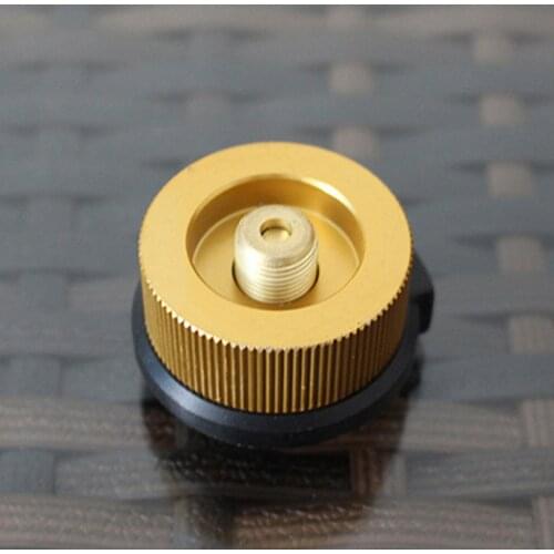 Outdoor Camping hiking equipment aluminum Stove Head Round Converter Aluminum Alloy Burner Conversion Head Adapter