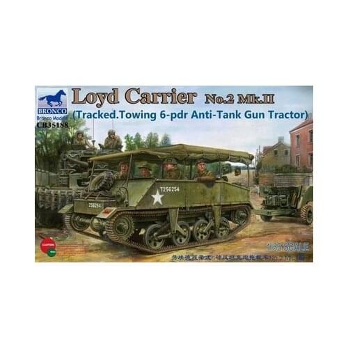 BRONCO 1/35 Loyd Carrier No.2 Mk.II (Tracked Towing 6pdr Anti-Tank) # CB35188