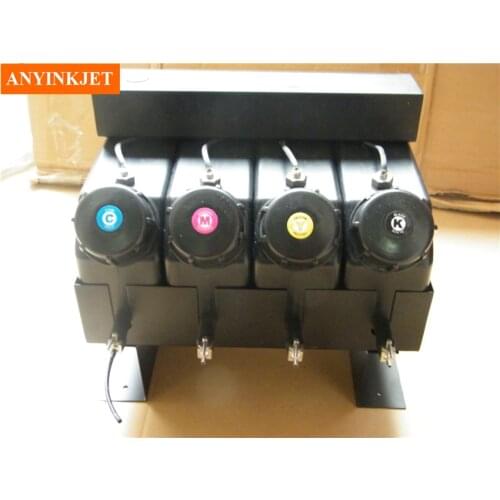 4 color UV bulk ink system with sensor without cartridge for Flat UV ink printer (not need cartridge)