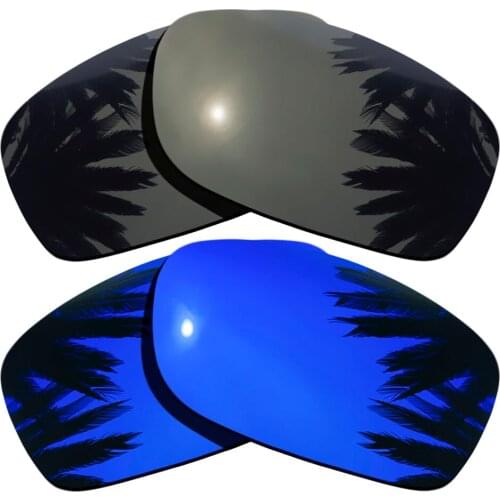Black & Purple Mirrored Polarized Replacement Lenses for Fives Squared Frame 100% UVA & UVB