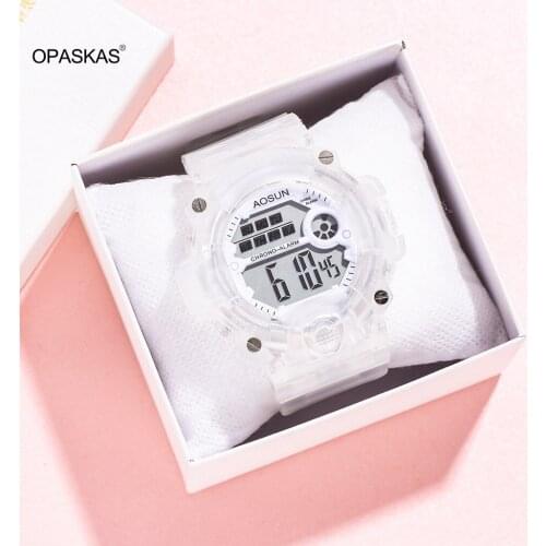 Electronic Digital Watch Multifunctional Fashion Watch Casual Wrist Watch For Women Girls PT