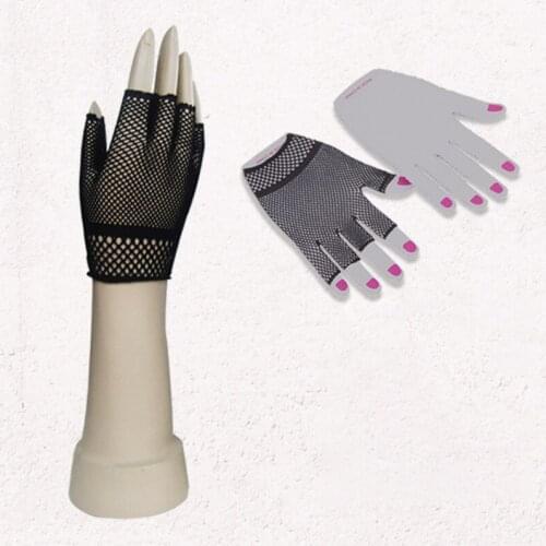 Adult Erotic Accessories Short Fishnet Half Finger Gloves Nightclub Party Role-playing Costume Punk Sexy Lace Gloves MS Sex Toys