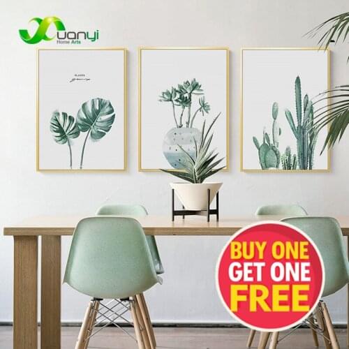 Leaf Nordic Canvas Painting Art Print Nordic Plant Printing And Poster Home Decor Abstracto Modern Art Wall Picture Unframed