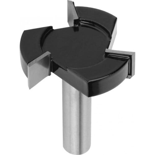 YG6 3 Teeth T-Slot Router Bit Milling Straight Edge Slotting Milling Cutter Cutting Handle for Wood Woodworking Tool