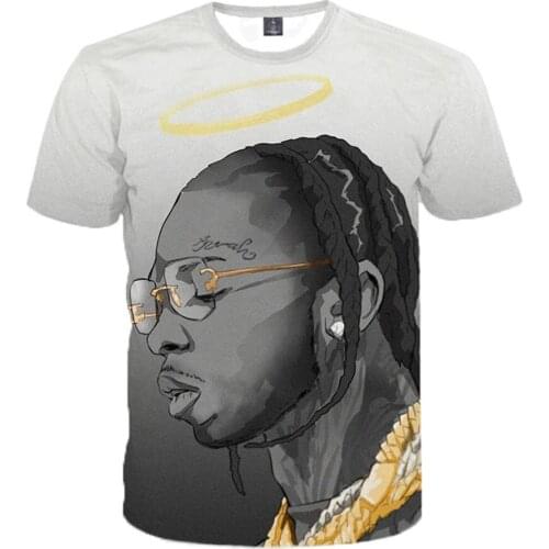 Singer Pop Smoke 3D Printing T Shirt Unisex Casual Streetwear Fashion Hip Hop Harajuku Short Sleeve Sweatshirt Oivesize Top Tees