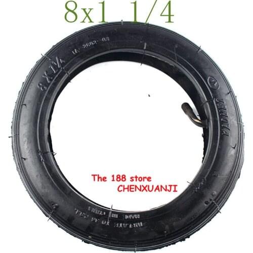 Good performance 8 Inch 8X1 1/4 Scooter tyre & Inner Tube Set Bent Valve Suits Folding Bike Electric / Gas Scooter wheel tires