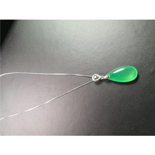 Koraba Pendant Sweater Chain Natural Jade Necklace Beads Long Luxury Jewelry Collares Choker Necklace for Women