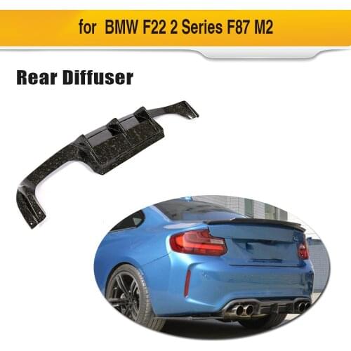 Real Carbon Fiber Forged Composite Diffuser for BMW F87 M2 2016 2017 Rear Bumper Lip Spoiler Protection 3PCS/SET