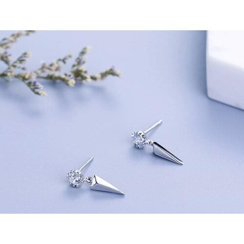 L&P Fashion 925 Sterling Silver Dorp Earrings For Women Design Top Quality Earrings Cubic Zircon Stud Earring Fine Jewelry