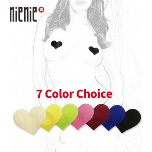 Mini Heart shape 10 pairs (20Pcs) Breast Pasties Nipple Covers -7 color-non-sensitizing adhesive with a soft Sexy experience
