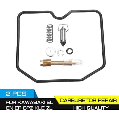 Motorcycle 2pcs Carburetor Rebuild Kits Repair Change Tools For Kawasaki EL EN ER GPZ KLE ZL 500 600 GPZ 500 S 1983-87