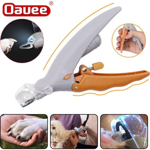Professional Pet Nail Clipper Scissors Pet Dog Cat Nail Toe Claw Clippers Scissor LED Light Nail Trimmer for Animals Pet Supplie