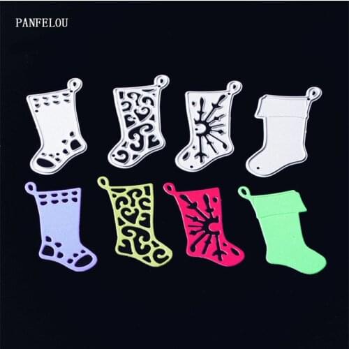 PANFELOU Easter Four socks Scrapbooking DIY album cards paper die metal craft stencils punch cuts dies cutting