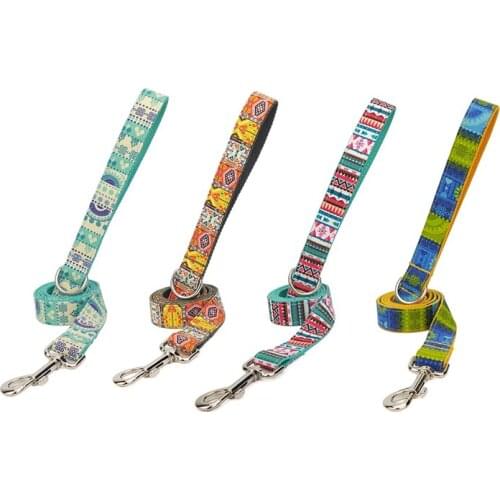 Durable Pets Accessories Classical Pattern Shepherd Germany Large Dogs Leashes Samoyed Ethnic Style Dog Leash Rope for A Big Dog