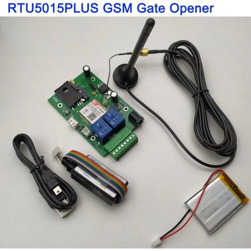 RTU5015 Plus GSM Remote board with two alarm input and one relay output Free Call and SMS control Compatible RTU5024 with app