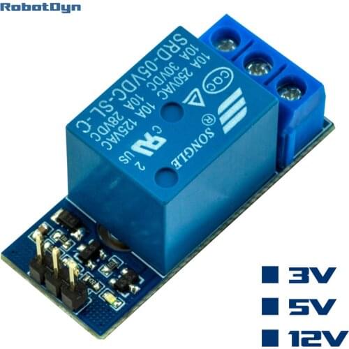 Relay Module 10A for DIY projects, 3.0V, 5.0V ,12V (3.0V for Raspberry Pi, ESP8266/ESP32, STM32)