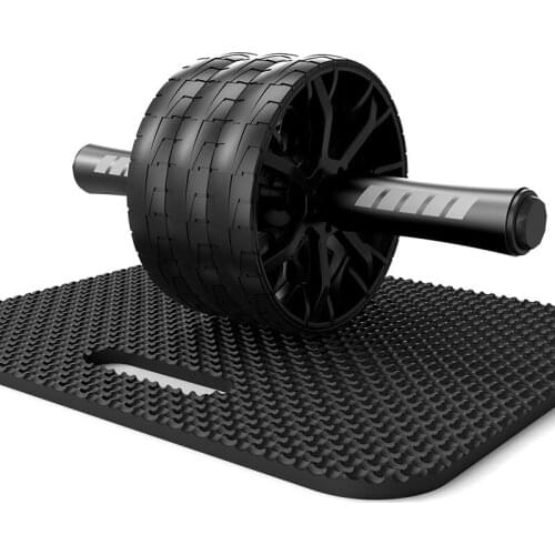 Roller Wheel with Knee Mat, Kit for Abdominal Muscle Exercise, Exercise Home Gym Workout Equipment for Women Men Abs Trainer