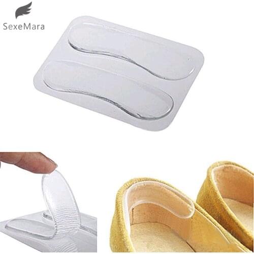 SexeMara 1Pair Women Fashion Silicone Gel Heel Cushion protector Shoe Insert Pad Insole Best Gift