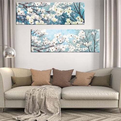 Modern Floral Tree Abstract Oil Painting Modern Wall Art Living Room No Frame Canvas Picture Home Decoration Painting Posters