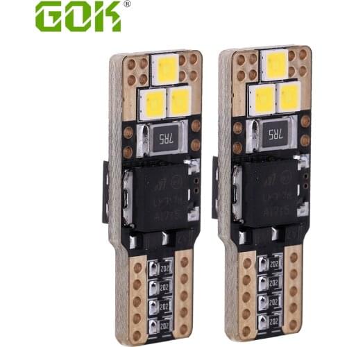 2PCS Wholesale T10 canbus led 3030 6smd t10 Led Canbus Car Smd Light w5w led 194 168 t10 100% canbus led Bulb No Obc Error