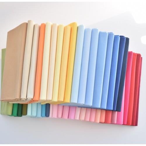 Fabric Meters Plain Color 100% Cotton Fabric for Clothes Baby Dresses Sewing Bed Sheet Baby Crib Pillow Cover DIY Sewing Fabrics