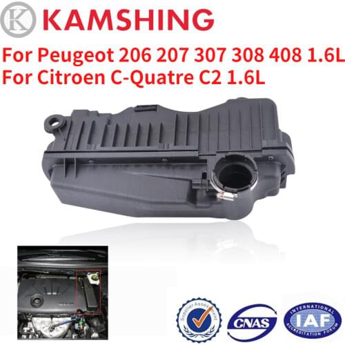 CAPQX Engine Air Filter Housing Air Filter Cleaner Shell Assy For Peugeot 206 207 307 308 408 1.6L For Citroen C-Quatre C2 1.6L