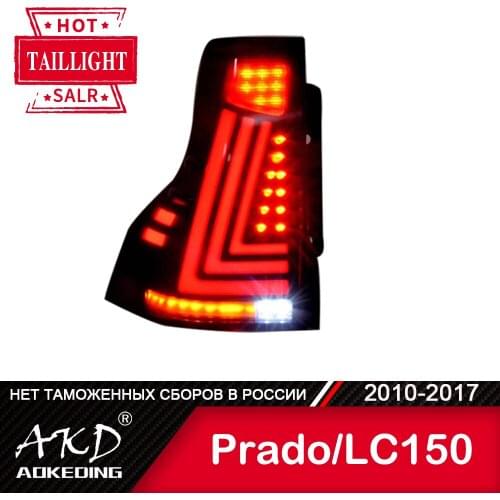 For Car Toyota Prado LC150 2010-2020 Tail Lamp LED Fog Lights Day Running Light DRL Tuning Car Accessories Tail Lights