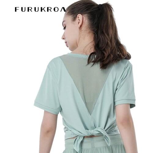 2 piece Women Yoga Suits Short Sleeve T-shirt Quick Dry Slim Shirt Workout Tops Fitness Gym Shorts Sports Running Wear Set X309B