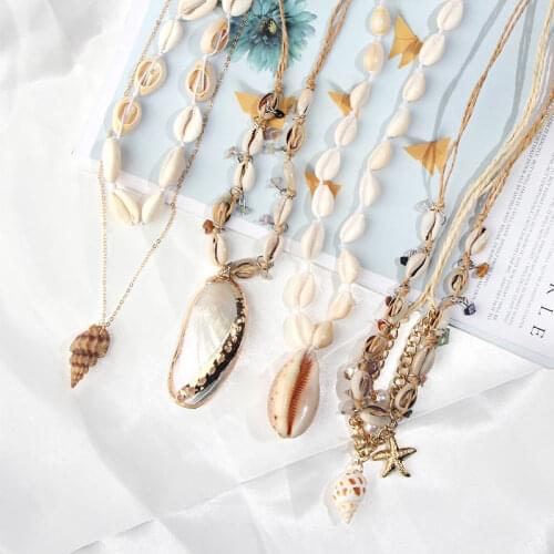 Flatfoosie Natural Shell Hoop Earrings For Women Girls Boho Big Circle Fashion Statement Earrings Bohemian Summer Beach Jewelry