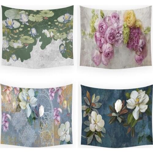 3D flowers room decoration accessories one direction tapestry anime mandala wall blanket decor kawaii room decor pink dorm room