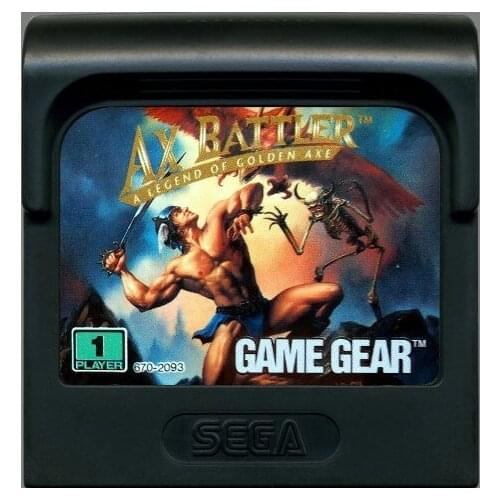 8bit game GAME GEAR cartridge : AX BATTLER - A LEGEND OF GOLDEN AXE ( USA English Version
