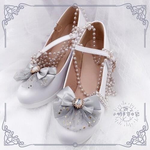 Designer Brand Bow Lolita Shoes Clip Charms DIY Handmade Exquisite Leather Shoe Decorative Removable Wedding Shoe Accessories