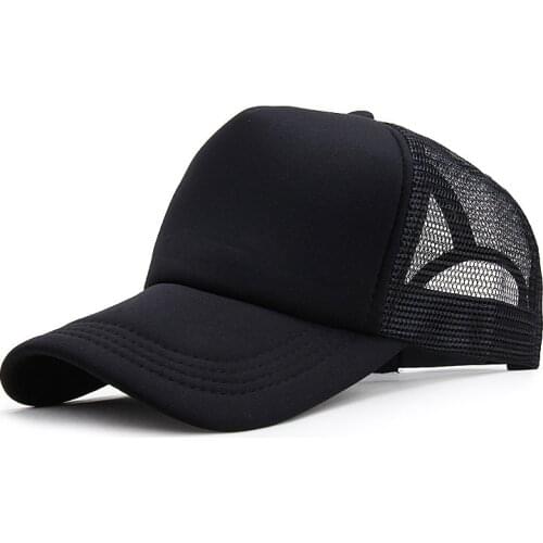 Unisex Cap Casual Plain Mesh Baseball Cap Adjustable Snapback Hats For Women Men Hip Hop Trucker Cap Streetwear Dad Hat DT1