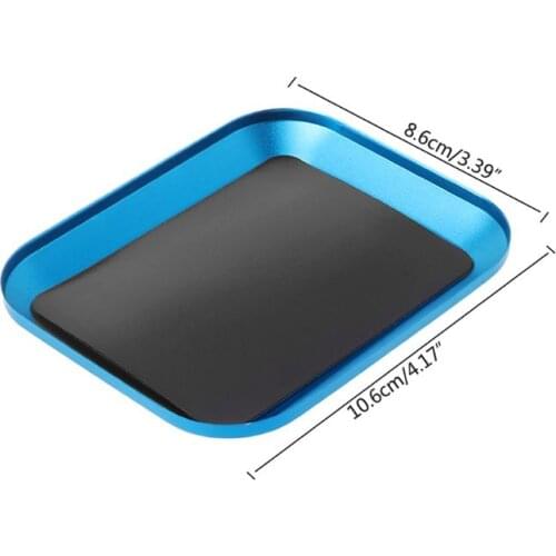 Aluminum Alloy Magnetic Nut Screw Tray For RC Phone Car Repair Tools Supplies