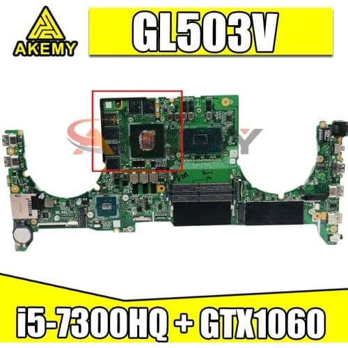 DABKLMB1AA0 MainBoard GL503V GL503VD FX503VD FX503VM GL503GE GL503G Laptop Motherboard 100% Test work W/ i5-7300HQ + GTX1060 GPU